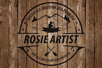 do unique rustic stamp badge logo