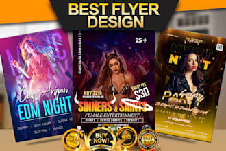 design digital and printable flyer to promote your next event