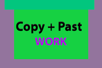 copy paste, product listing, and pdf to excel job