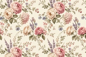 create seamless watercolor floral patterns and botanical