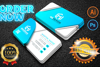 create single or double sided print ready business card