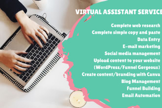 provide virtual assistant services for all administrative needs