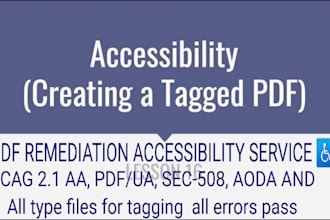 manually fix accessibility PDF remediation wcag 508 pdfua