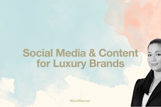write monthly content for your luxury brand