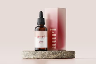 design modern, minimal and aesthetic labels for your product