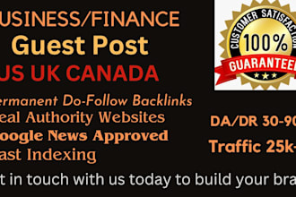 publish guest post on HQ business and finance sites