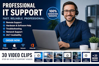 provide professional IT support and fix your computer remotely