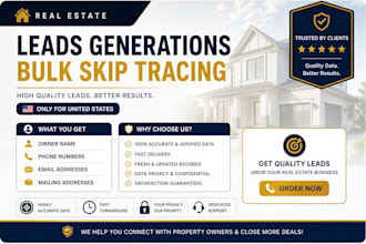 provide you bulk skip tracing using tloxp in 24 hours