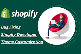 fix your shopify bugs, customize store, html css and liquid shopify developer