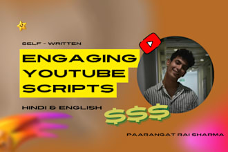 write engaging youtube video scripts