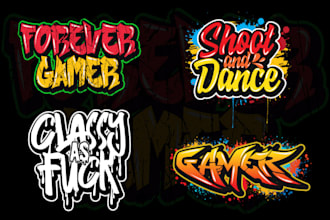 design awesome graffiti text, tags, t shirts, and logo