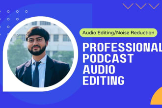 do podcast editing with noise reduction, audio cleaning