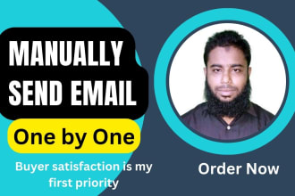 500 email send manually one by one for email marketing
