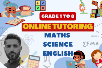 teach online math and science for grades 1 to 8