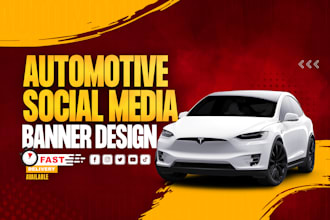 do amazing automotive car dealership social media banner ads