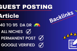 provide guest post service with high da DR backlinks