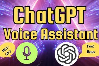 develop a custom chatgpt voice assistant web or desktop app