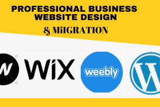 do business website design, migrate website using wordpress, webflow, wix,weebly