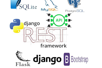 develop web app and apis using python django, django restframework or flask