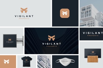 design real estate, realtor,  property, or construction logo