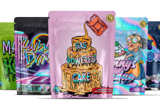 design weed, cannabis packaging, mylar bag, jar label, vape