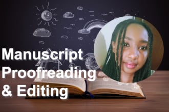 proofread and edit your fiction and nonfiction manuscripts