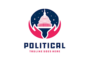 design a professional modern political logo