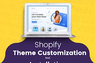 do professional shopify store setup, customization, and tweaks