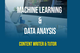 create engaging ml and data analysis content for you