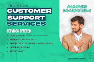 offer customer support services for live, email, phone or chat support