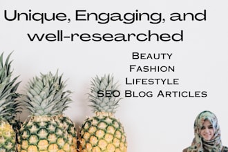 write beauty and lifestyle blog articles