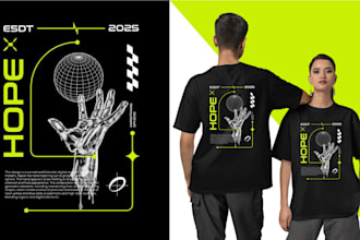 design modern streetwear and typography tshirt designs