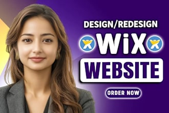 design a wix website, responsive wix classic design wix
