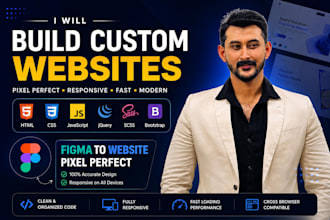 convert figma to responsive HTML CSS tailwind website