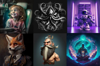 unique artwork with ai custom illustrations and portraits designs