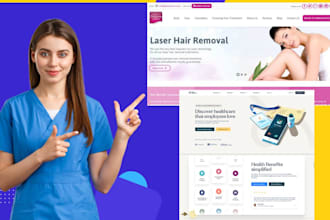 design medical healthcare website for clinic doctor and hospital