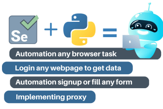 develop automation bot with python selenium