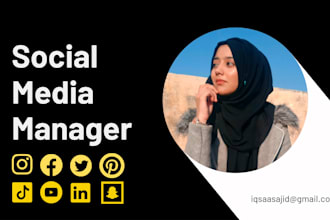 be your bestt social media manager facebook instagram tiktok linkedln