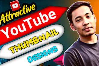 do design attractive youtube thumbnail image