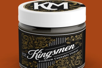 creat label and logo for cannabis,cbd,weed,hemp,jar,pouch,tea,coffee,supplements