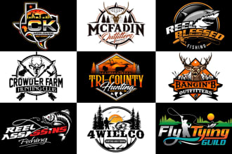 do adventure outdoor hiking camping mountain fishing and hunting logo