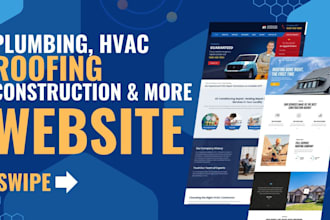 create handyman, construction, roofing, remodeling, plumbing, and hvac website