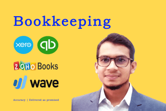 do migration, setup bookkeeping in freshbooks quickbooks xero zoho books