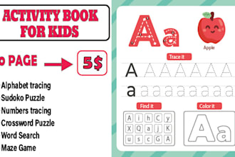 create KDP low content activity workbook for kids