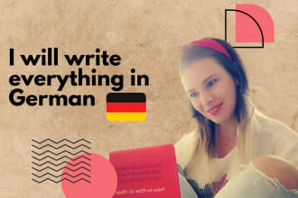 write SEO website content in german