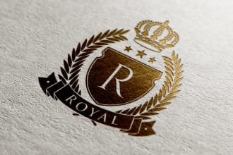 design luxury royal and heraldic crest logo
