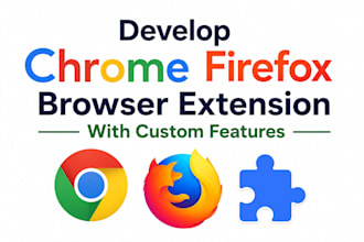 develop chrome firefox browser extension with custom features