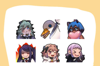 create custom cute chibi emotes for your stream
