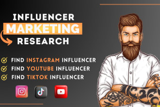 find best instagram, youtube and tiktok influencer list for influencer marketing