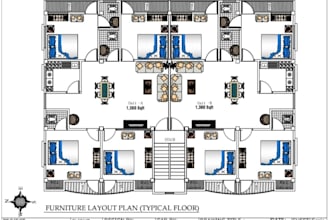 provide autocad 2d floor plan